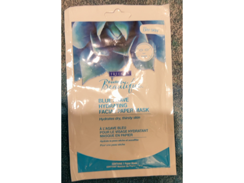 Freeman Hydrating Facial Paper Mask, Blue Agave, 0.5 fl oz/16 g