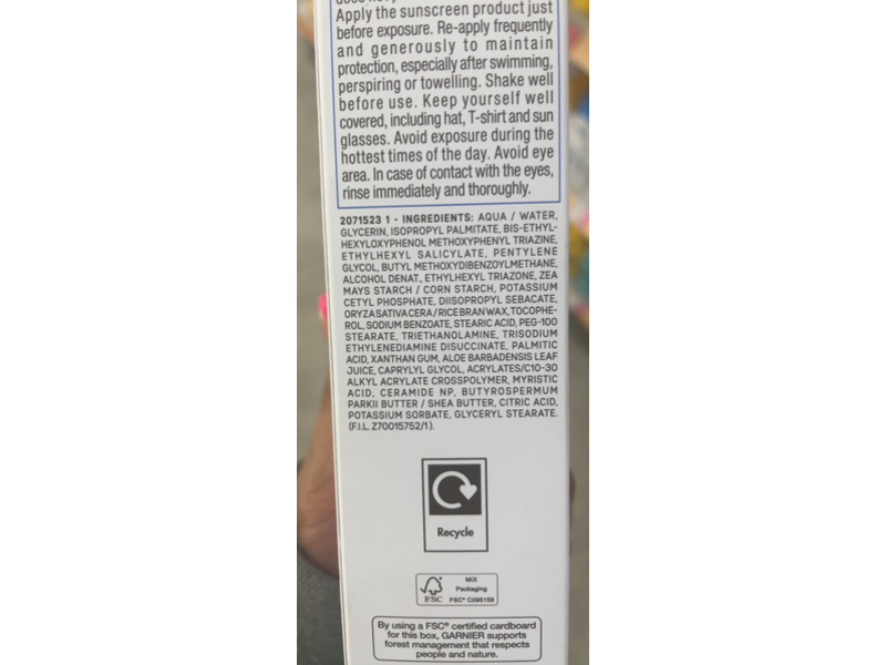 Garnier Sensitive Advanced Serum, SPF 50+, 125 mL