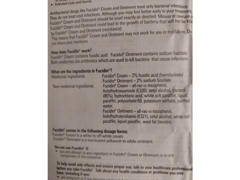 Fusidic Acid Cream 2%, 30 g, Leo Pharma (Rx)