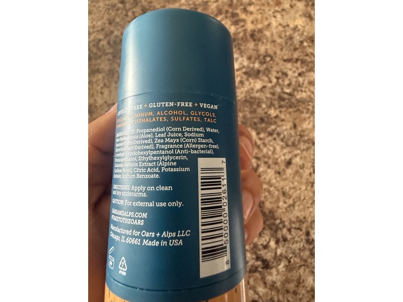 Oars + Alps Deodorant, Mandarin Woods, 2.6 oz/75 g