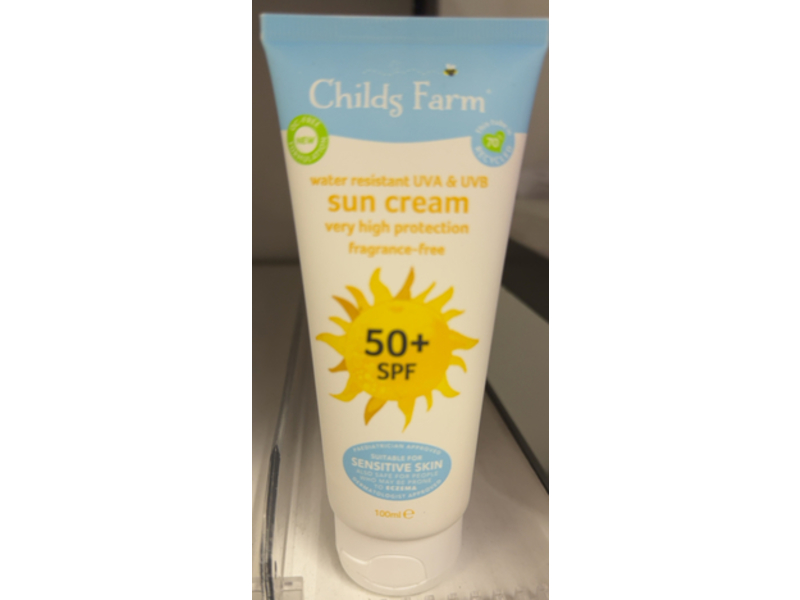 Childs Farm Sun Cream, SPF 50+, 100 mL
