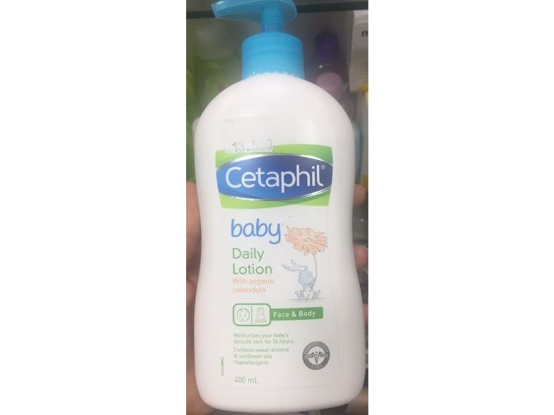 Cetaphil Baby Daily Lotion, Organic Calendula, 400 mL.