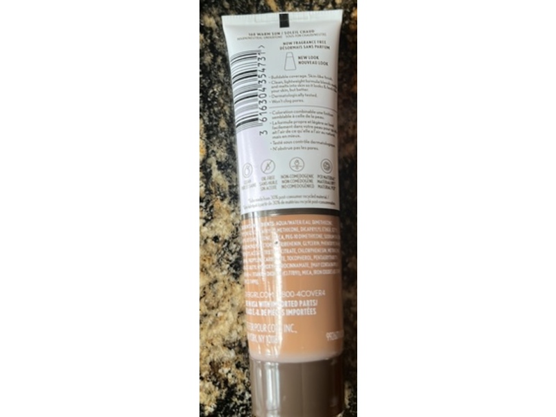 Covergirl Clean Invisible Foundation, Warm Sun, 1 fl oz/30 mL