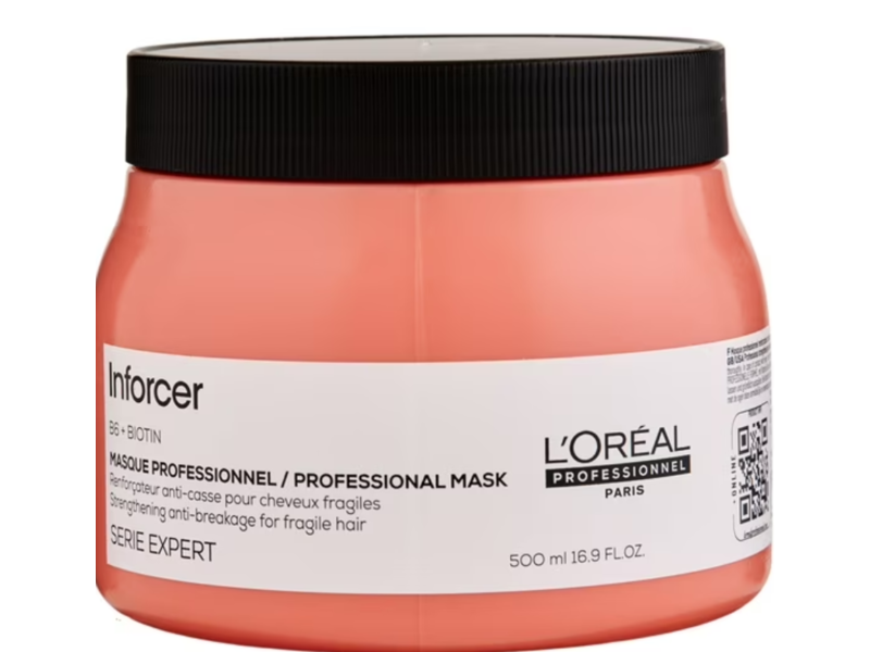 L'Oreal Professional Paris Professional Inforcer Mask, B6 + Biotin, 16.9 fl oz/500 mL