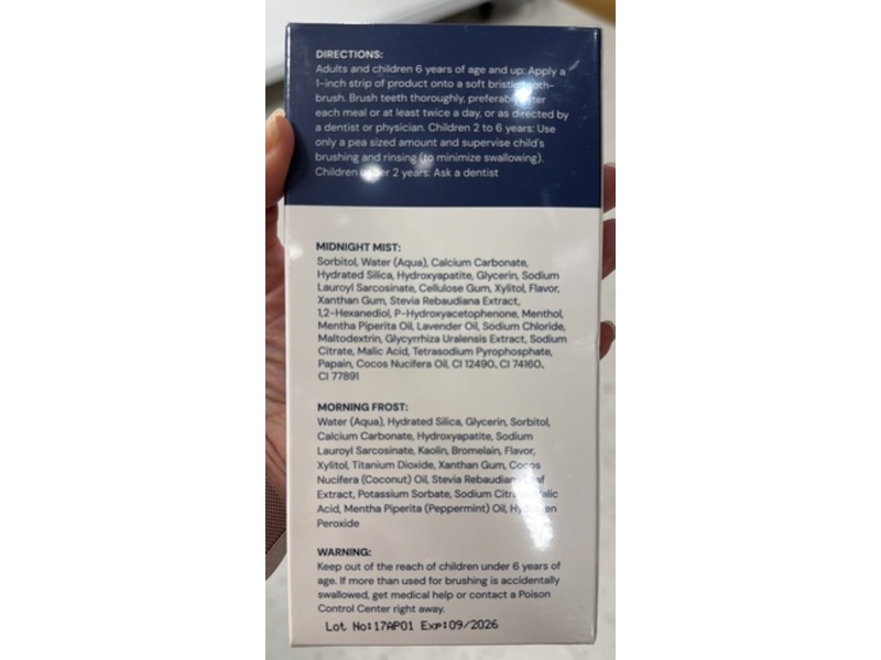 Snow Whitening Toothpaste, Refreshing Mint & Lavender Mint, 6 oz/170 g