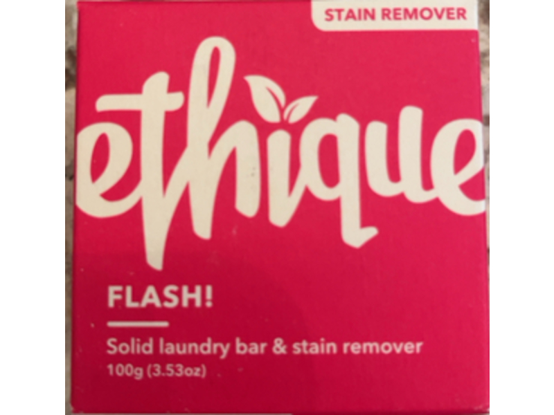 Ethique Flash! Solid Laundry & Stain Remover Bar, 3.53 oz /100 g