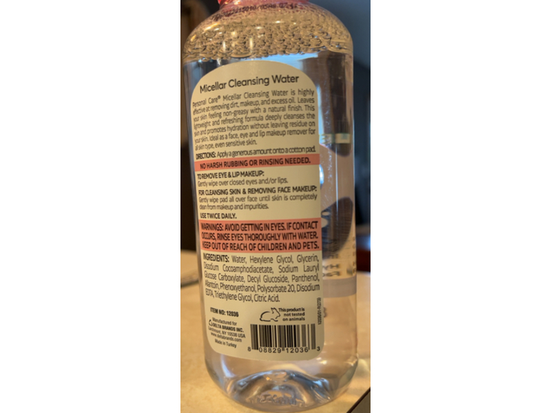 Personal Care All In One Micellar Cleansing Water, 8 fl oz/236 mL