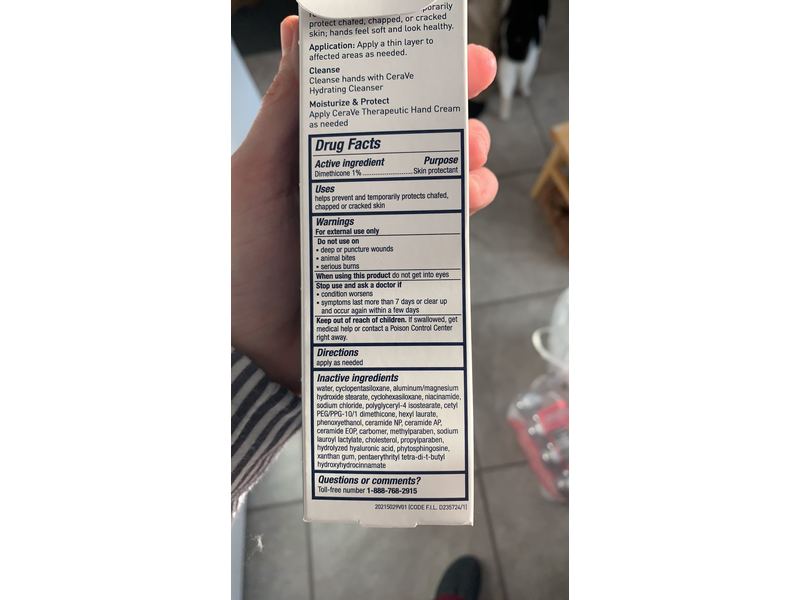 CeraVe Therapeutic Hand Cream Skin Protectant