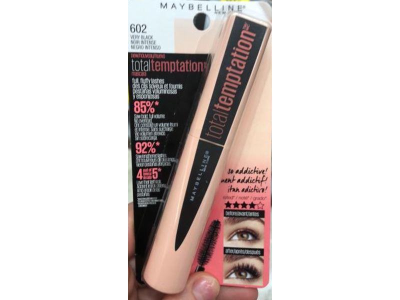 Maybelline New York Total Temptation Mascara, 602 Very Black, 0.27 fl oz