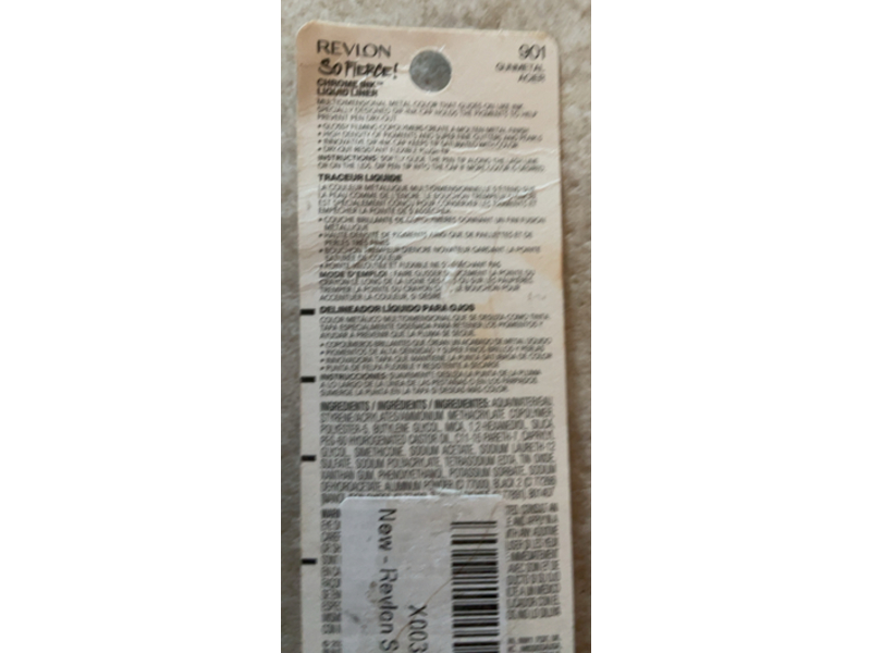 Revlon So Fierce Chrome Liquid Liner, 901 Gunmetal, 0.03 oz/0.9 g