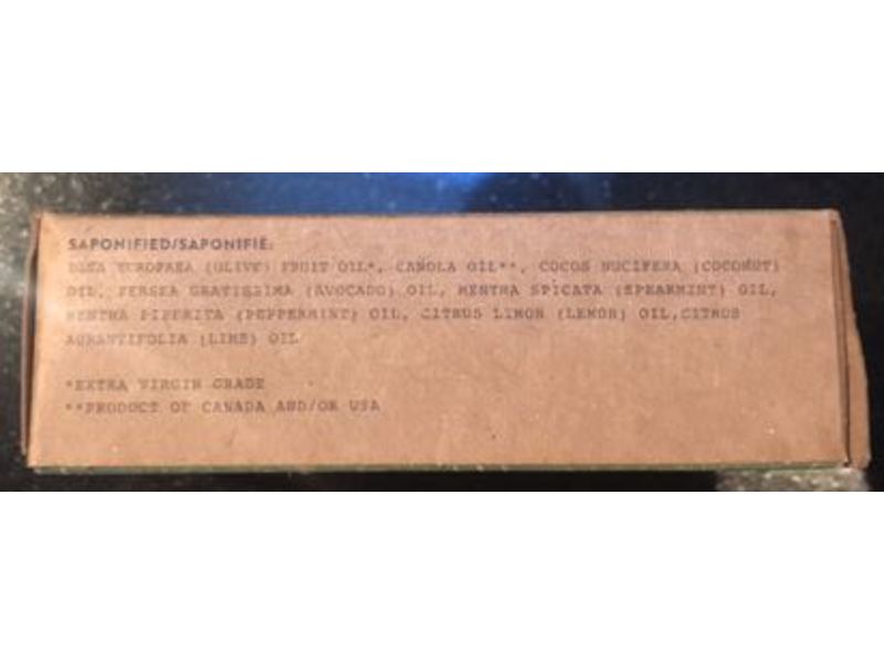 Crate 61 All Natural Soap, Fresh Mint, 4 oz/110 g