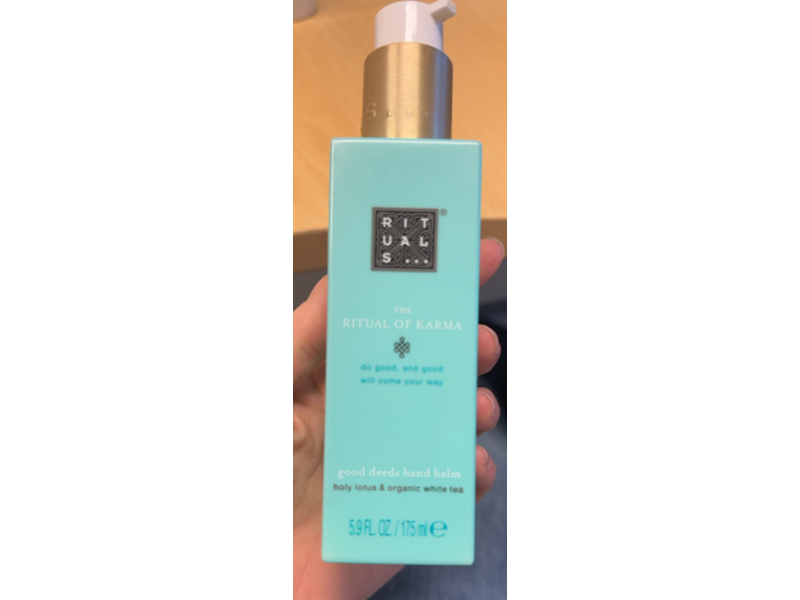 Rituals The Ritual Of Karma Hand Balm, Holy Lotus & White Tea, 5.9 fl oz/175 mL