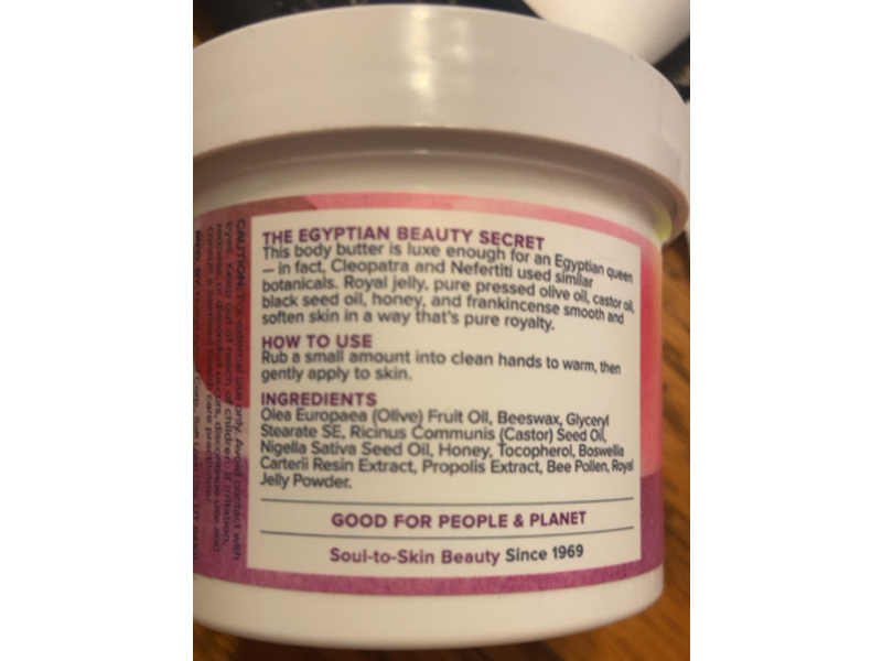 Heritage Store Egyptian Gold Body Butter, Royal Jelly, 4 oz/114 g