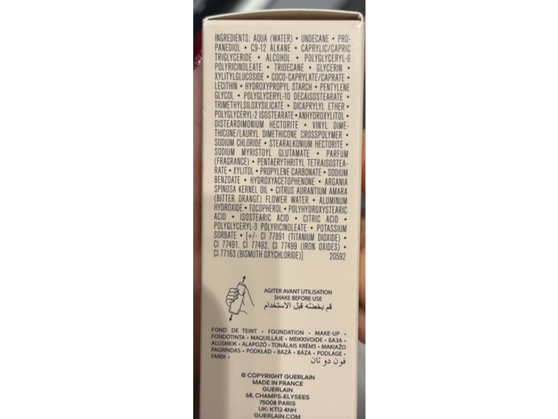 Guerlain Paris Terracotta Le Teint Glow Foundation, 1N Neutral, 1.1 fl oz/35 mL