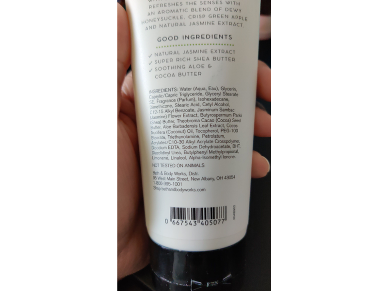 Bath & Body Works Body Cream, Jasmine & Green Apple, 8 Oz/226 mL