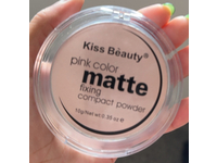 Kiss Beauty Matte Fixing Compact Powder, Pink Color, 0.35 oz/10 g - Image 3
