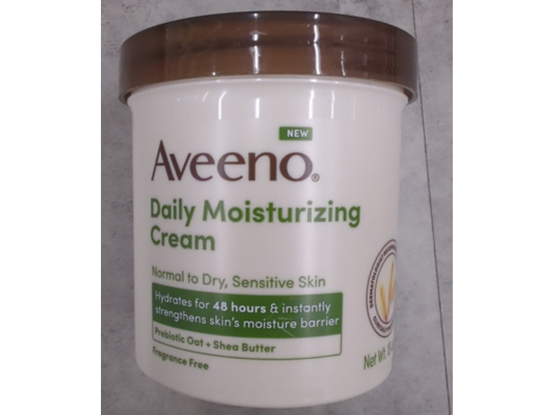 Aveeno Daily Moisturizing Cream, Prebiotic Oat + Shea Butter