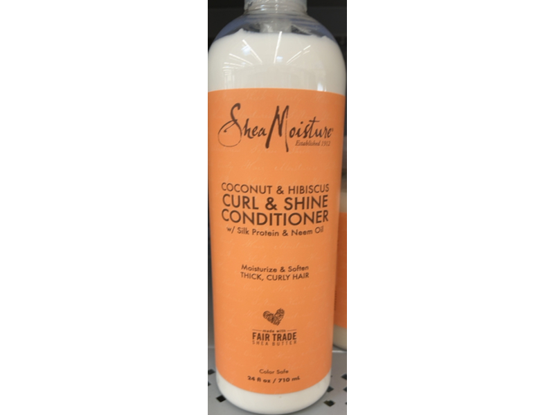 SheaMoisture Curl & Shine Conditioner, Coconut & Hibiscus, 24 fl oz/710 mL