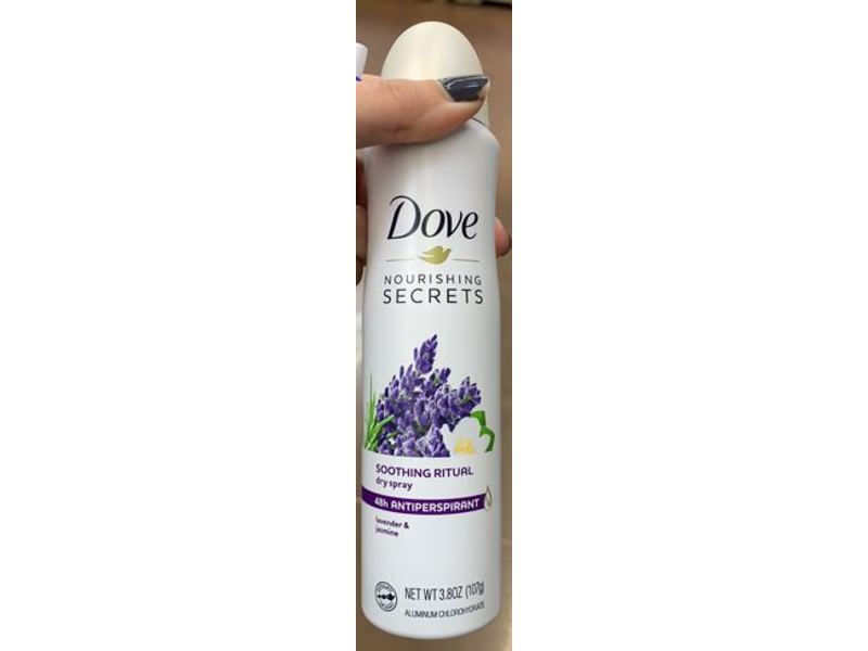 Dove Nourishing Secrets Soothing Ritual Dry Spray Antiperspirant, Lavender & Jasmine, 3.8 oz