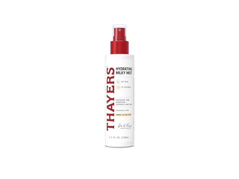 Thayers Hydrating Milky Mist, Oat Milk & 7% Glycerin, 4.4 fl oz/130 mL