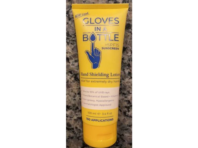 Gloves In A Bottle Hand Shielding Sunscreen Lotion, SPF 15, 3.4 fl oz/100 mL , Pack Of 2