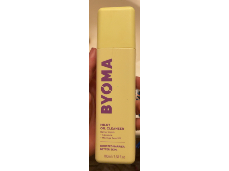 Byoma Milky Oil Cleanser, Barrier Lipids + Squalane + Moringa Seed Oil, 3.38 fl oz/100 mL