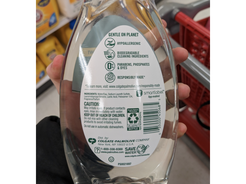 Palmolive Ultra Pure + Clear Liquid Dish Soap, Spring Fresh, 32.5 fl oz/961 mL