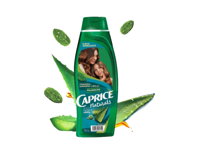 Palmolive Caprice Naturals Shampoo, Herbal Oil + Aloe Vera, 760 mL