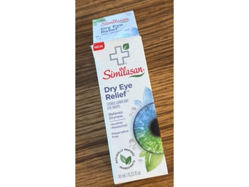 Similasan Dry Eye Relief Sterile Lubricant Eye Drops, 0.33 fl oz/10 mL