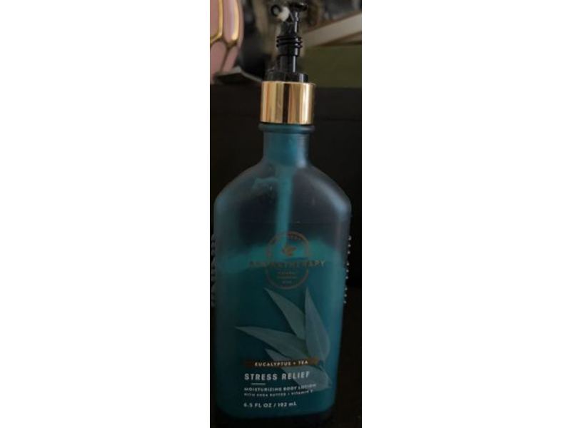 Bath & Body Works Aromatherapy Stress Relief Body Lotion, Eucalyptus + Tea, 6.5 fl oz/192 mL, Pack Of 2
