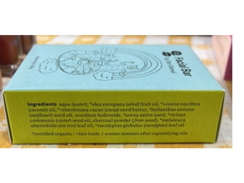 Meow Meow Tweet Facial Bar, Tea Tree Charcoal, 4.5 oz/126 g