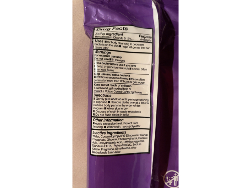 Ready Bath Luxe Antibacterial Bathing Cloth, Scented, 8 Count