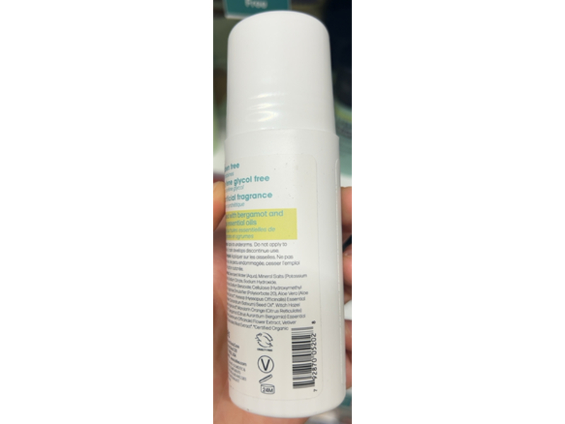 Lafe's Roll-On Deodorant, Citrus & Bergamot, 3 fl oz/88 mL, 3 Pack