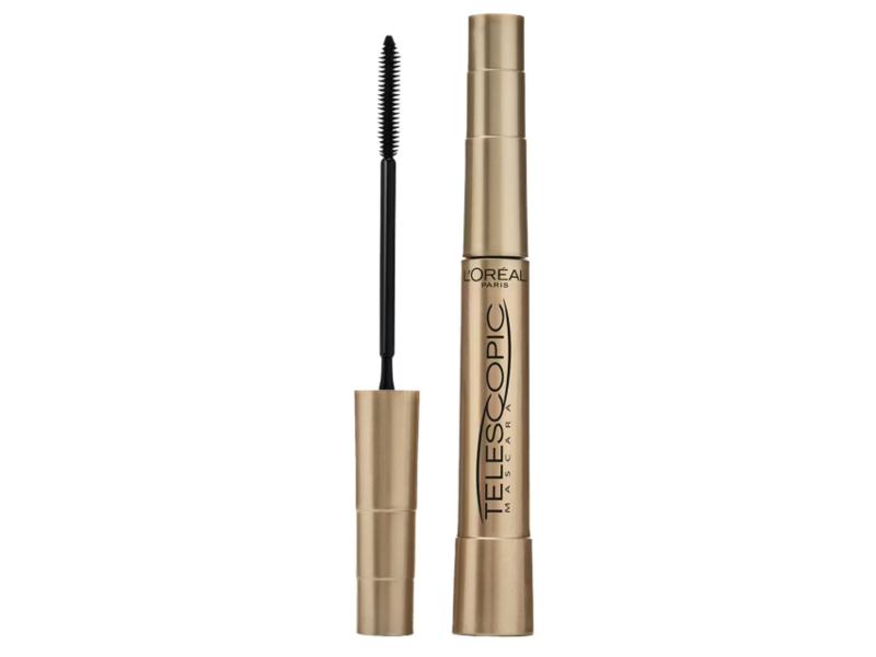 L'Oreal Paris Telescopic Original Mascara, 920 Blackest Black, 0.27 fl oz/8 mL, Pack Of 2