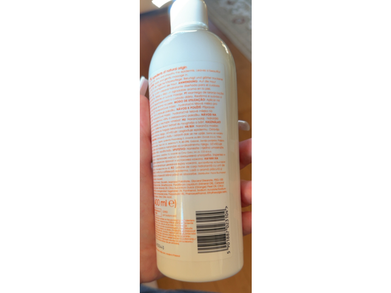 Ziaja Body Lotion, Orange Butter, 14.1 fl oz/400 mL