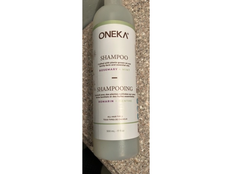 Oneka Shampoo, Rosemary + Mint, 17 fl oz/500 mL