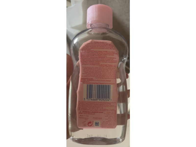 Johnsons Baby Oil, 10.14 fl oz/300 mL