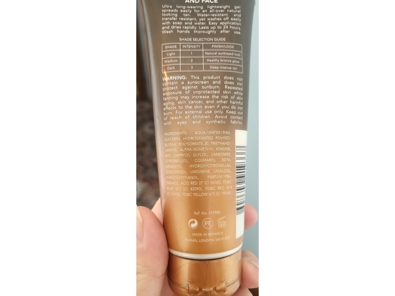 Rimmel Sunshimmer Instant Tan Wash Off, Light Matte, 4.2 fl oz/125 mL
