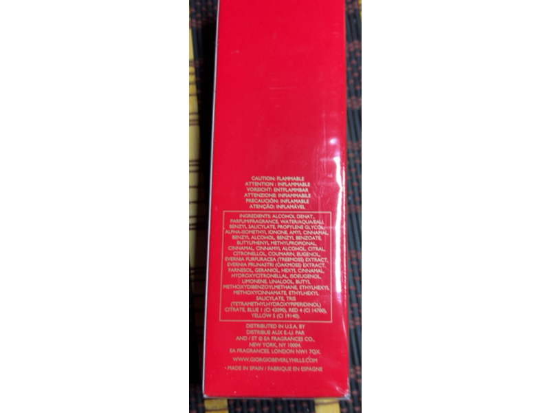 Giorgio Beverly Hills Eau De Toilette Perfume, Red, 3 fl oz/90 mL