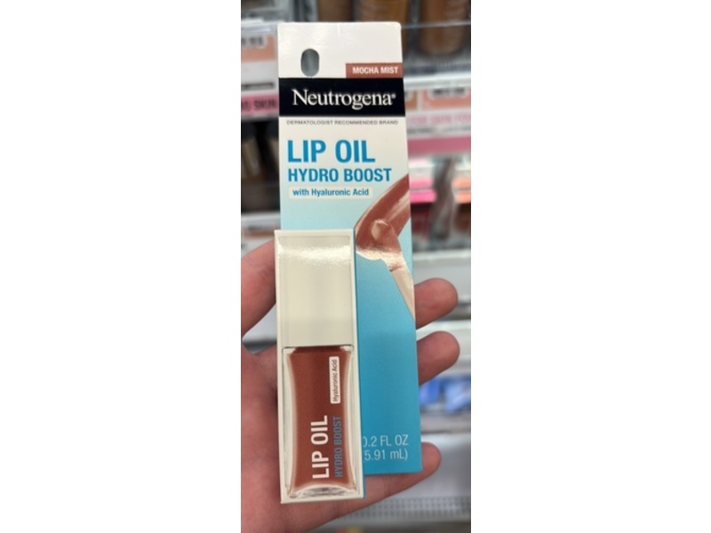 Neutrogena Hydro Boost Lip Oil, Mocha Mist, 0.2 fl oz/5.91 mL