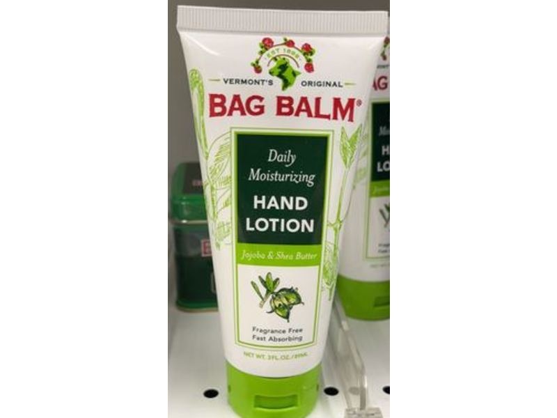 Bag Balm Daily Moisturizing Hand Lotion, Jojoba & Shea Butter, 3 fl oz/89 mL