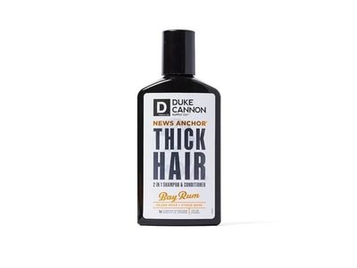 Duke Cannon Supply Co. Thick Hair Shampoo & Conditioner, Bay Rum, 10 fl oz/295 mL
