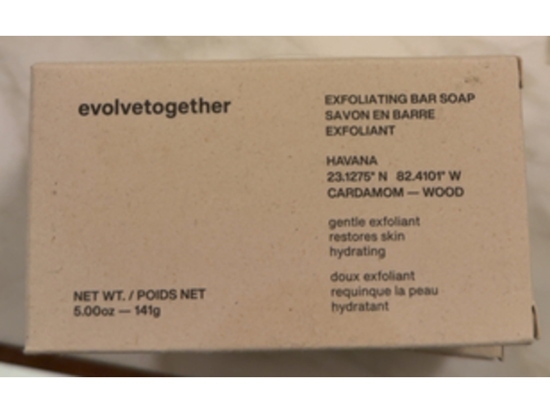 evolvetogether Exfoliating Bar Soap, Havana, 5.00 oz/141 g
