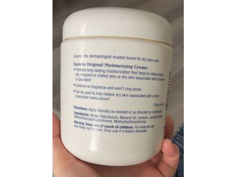 Eucerin Moisturizing Creme, Original, Dry Skin Therapy, 20 oz/567 g
