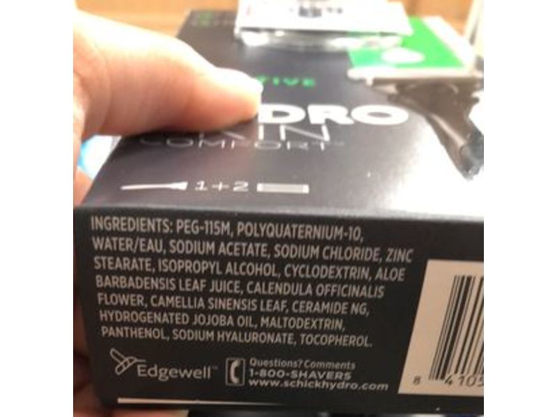 Schick Hydro Skin Comfort Sensitive Razor And 2 Refills, 5 Blades, 1 Count