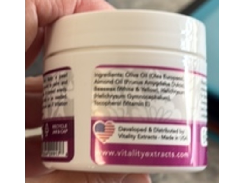 Vitality Extracts Helichrysum Essential Oil Balm, 2 oz/57 g