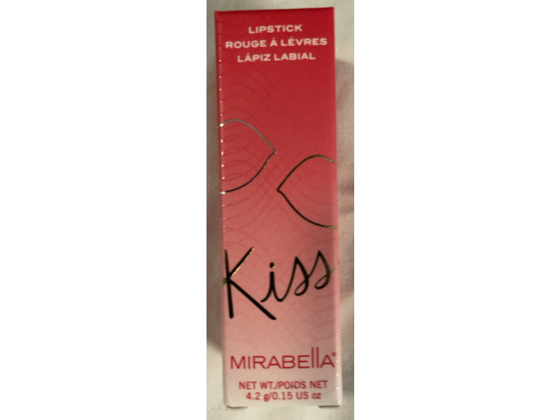 Mirabella Kiss Lipstick, Rosy Rouge, 0.15 oz/4.2 g