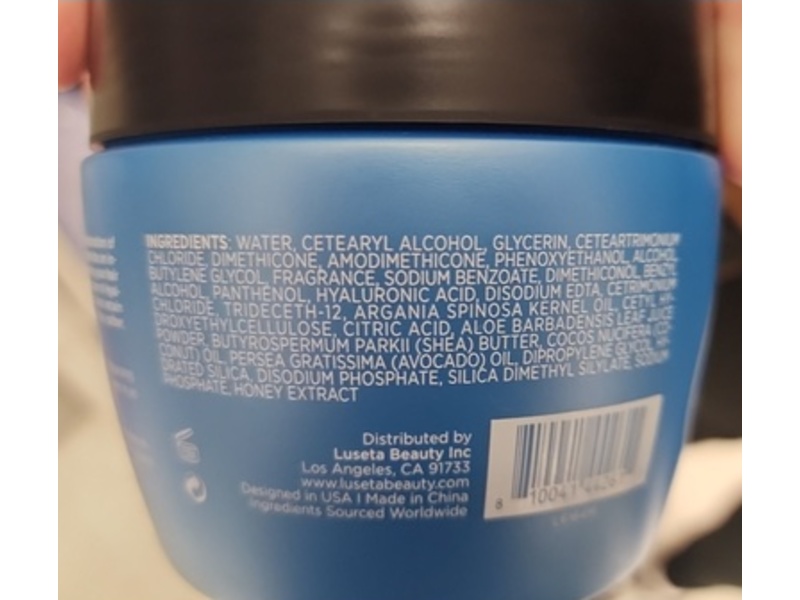 Luseta Hair Mask, Hyaluronic Acid, 16.9 fl oz/500 mL