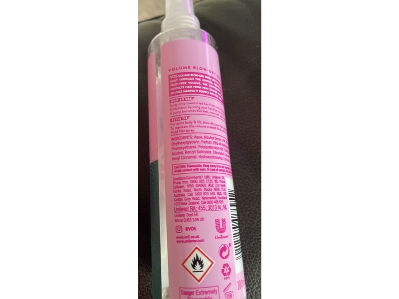 V05 Volume Blow-Dry Spray, 200 mL