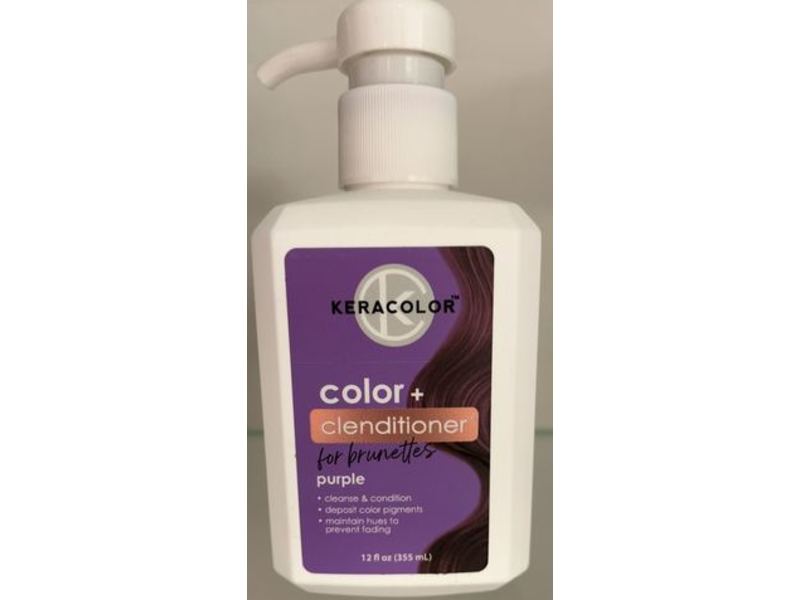 Keracolor Color + Clenditioner For Brunettes, Purple, 12 fl oz/355 mL